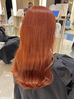 ヘアーアンドメイク ブロッサム 志木南口店(HAIR&MAKE Blossom)&nbsp;オレンジブラウンブリーチダブルカラー志木新座髪質改善