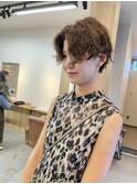 ショートボブパーマ20代30代40代イヤリングカラー大人可愛い