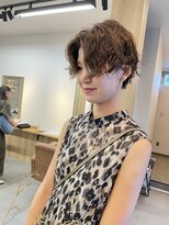 サンド 表参道(sand)&nbsp;ショートボブパーマ20代30代40代イヤリングカラー大人可愛い