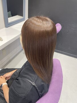 フォルテ 城北店 髪質改善×縮毛矯正×シフォンベージュ