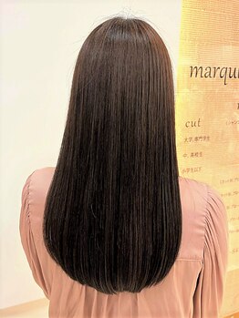 マルキーズ 可部店(marquise)の写真/明るい白髪染めでお肌がキレイに見える色味をご提案♪色持ち長持ちのカラー剤使用で、髪に優しく艶感もUP。