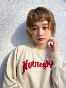 ブラン(Le BLANC) 【下地　由美】インナーカラーボブウルフ