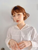 ムク 甲府(muku.)&nbsp;ミディアムヘア/斜めバング/グレージュカラー/甲府駅