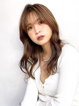 カナン 銀座(CANAAN) 【韓国スタイル】ハニーベージュ×顔まわりカット