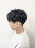 ツイストスパイラル×ツーブロック×刈り上げショート