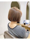 厚みボブ/ワンレンボブ/切りっぱなしボブ内巻き