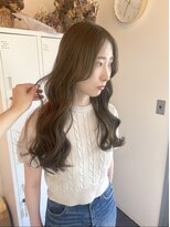 シエル 一社(cher)&nbsp;ブリーチなしダブルカラー　Olivebeige