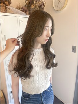 シエル 一社(cher) ブリーチなしダブルカラー Olivebeige