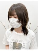 20代30代40代前下がり耳掛けウルフボブ丸みショート◎