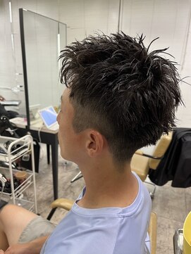 アジールヘア 所沢プロペ通り店(agir hair) ベリーショートダークアッシュツイストスパイラルパーマ所沢韓国
