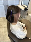 インナーカラー ミルクティーベージュ