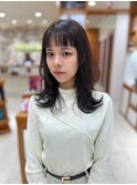 大人可愛い レイヤーミディアム顔まわりレイヤー  恵比寿駅