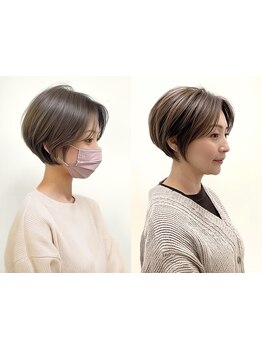 髪のお悩みに寄り添い“美フォルム”と”再現性”で大人女性の魅力を引き出すスタイルに♪小顔見えも叶う◎