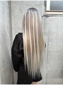 グレー＋スーパーロングエクステ70本