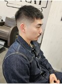 クロップ × デニム