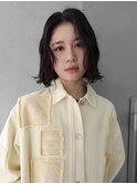 中目黒マロンベージュアプリコットオレンジショートボブレイヤー