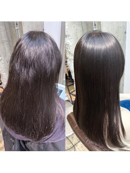 ヘアーラボ ハチ(HAIR LABO HACHI)の写真/【髪質改善×ストレート】酸性ストレートを極める当店で、髪に栄養を与えながら思い通りのストレートに◎