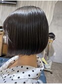 西梅田/ボブ/グレーベージュ/白髪ぼかし/ハイライト/ベージュ