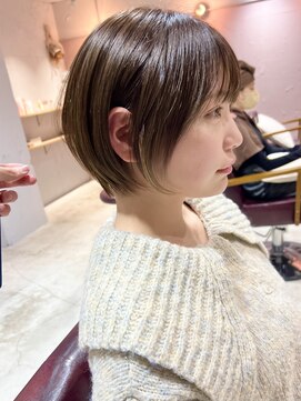 ラミエ バイ メルト 吉祥寺(lamie by melt) *滝田*吉祥寺透明感暗めカラー丸みショートボブ20代30代40代50代