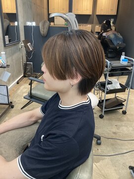 アロー 船橋店(AROH) MEN’S HAIR/ブルーブラック/フェザーパーマ/船橋