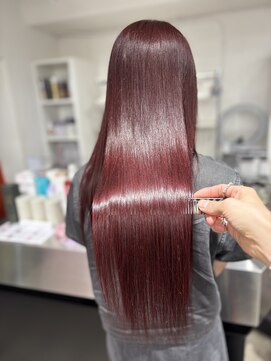 REDカラー/レッド/髪質改善/ケラチントリートメント