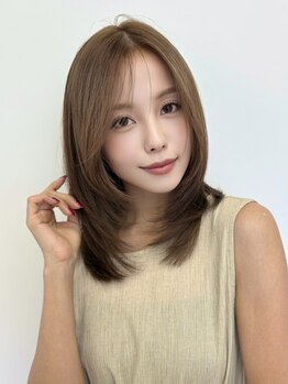 ブリーチなしダブルカラーで赤みとダメージを抑え透け感・抜け感を叶える欲張りカラー♪