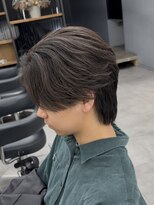 オーバル バイ アピッシュ(OVARL by apish)&nbsp;パーマ落としセンターパートニュアンスパーマメンズパーマ