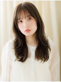 ダークアッシュ/オリーブアッシュ/ゆる巻きロング/透明感/20代e