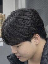 オーバル ジングウマエ(OVARL jingumae) 毛流れナチュラルフェザーパーマセンターパート