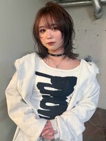 ノラ シンディ(NORA CYNDY) ハッシュカットブリーチデザインカラーレイヤーダブルカラー