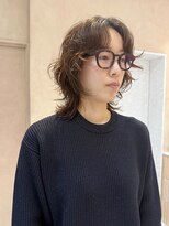 オン キャナルシティ博多前店(on)&nbsp;【晴音】ウルフパーマ/ミディアム/パーマ/30代