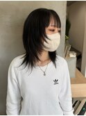 シャギーウルフカット レイヤーカット ウルフカット
