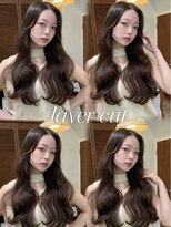 リアン 上尾店(Rien)&nbsp;前髪なし韓国風ロングレイヤー×艶チョコブラウン/上尾