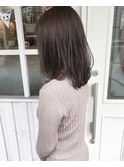【Chiffon】ミディアムボブ×アッシュグレー