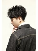 出来る男の ２ブロックリバースショート