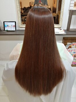 ヘアー デザイン ビオス(hair design bios)の写真/まっすぐ＝ペタンコを覆す！ボリューム感を諦めない<プレアイロン・ストレート>♪自然な質感がクセになる◎