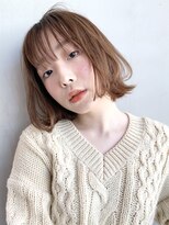 アイティー バイ アルバム 浦和店(IT by ALBUM) ラフ外ハネワンカールボブ_セシルカットフリンジウェーブ_26776