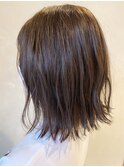 【渥美】ラベンダーグレージュ×大人可愛い外ハネ