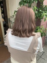 ボアップ 新居浜店(boappu)&nbsp;#ミルクティー #ベージュ #カラー #ケアブリーチ #ハイトーン