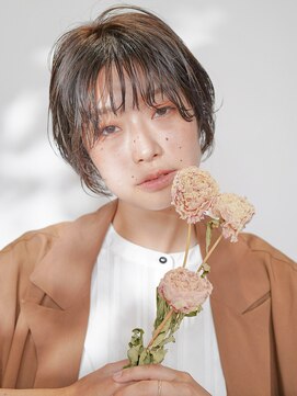 エンクス(enx) 暗髪ひし形小顔ショート