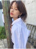 ハイライト メルティーカラー×くびれヘアボブ