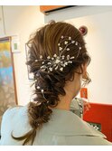 編みおろしヘアセット