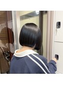 切りっぱなしボブ ミニボブ