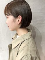 イデア(idea) 【ミニボブ×オリーブベージュ】ヘアスナップ・山下