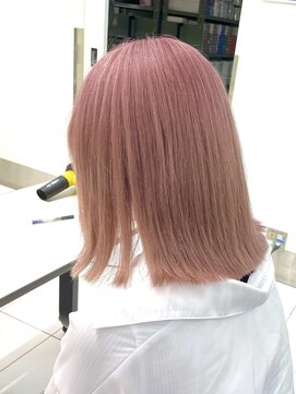 ロンドシェリ 仙台(Lond Cheri) ピンクベージュ☆デザインカラー ケアブリーチ ホワイトピンク