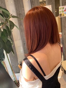 プログレス 小手指店(PROGRESS) セミディ/ピンクブラウン/シアーカラー/10代20代30代