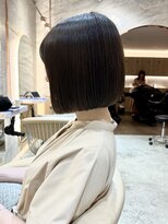 〇グレージュカラーデザインカラーシルキーベージュきりっぱボブ