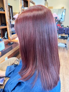 ヘアーレナータ 八王子(HAIR RENATA) 20代30代40代ピンクブラウン髪質改善カラー艶感ストレート