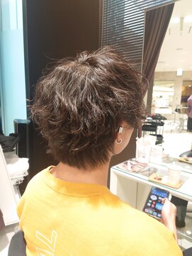 アヴァンスクロス あべのルシアス店(AVANCE. CROSS) ツーブロックマッシュ×波巻きパーマ