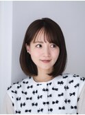 レイヤーボブ　切りっぱなしボブ　丸型　卵型　髪質改善
